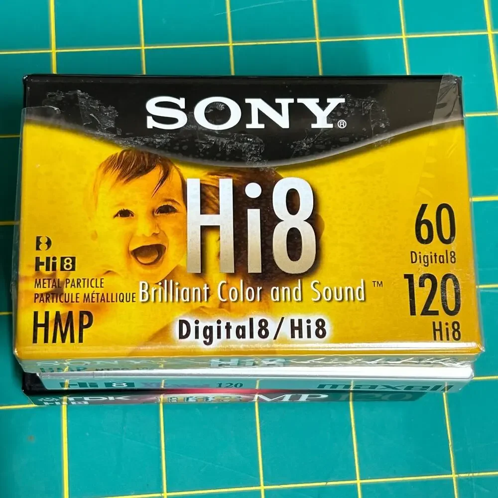 Lot of 3 Hi8 Digital8 Cassette Tapes Blank Video Cassette Sony/TDK/Maxell NEW